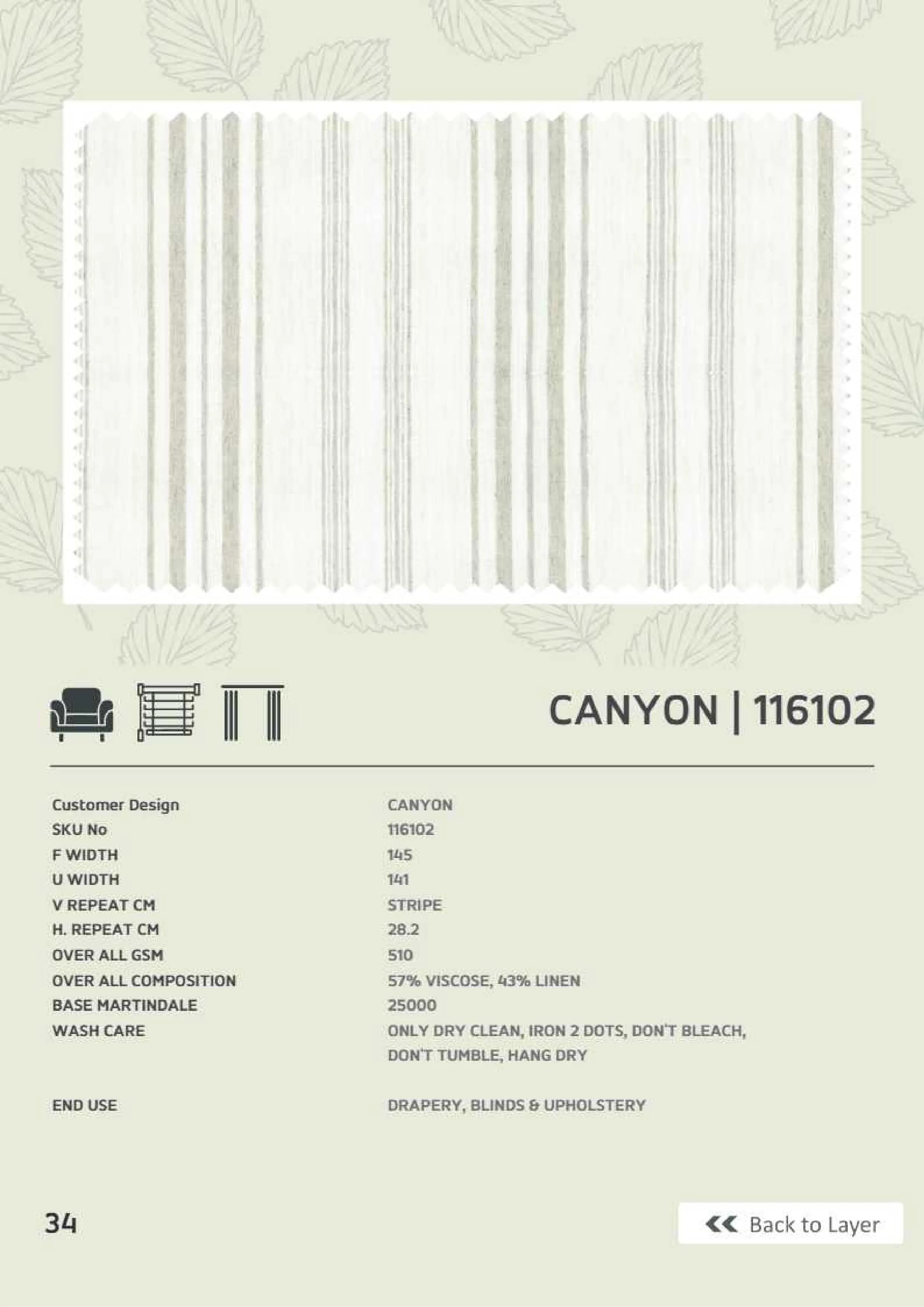 Canyon 116102 Linen Fabric - Elegant & Versatile