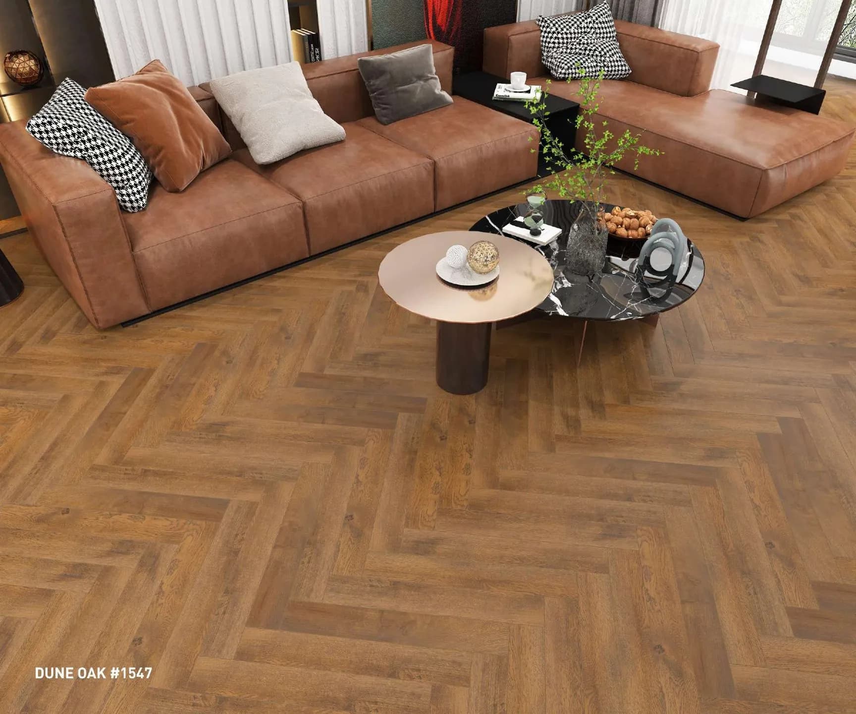 Defloors Herringbone dune Oak #1547 – 8mm
