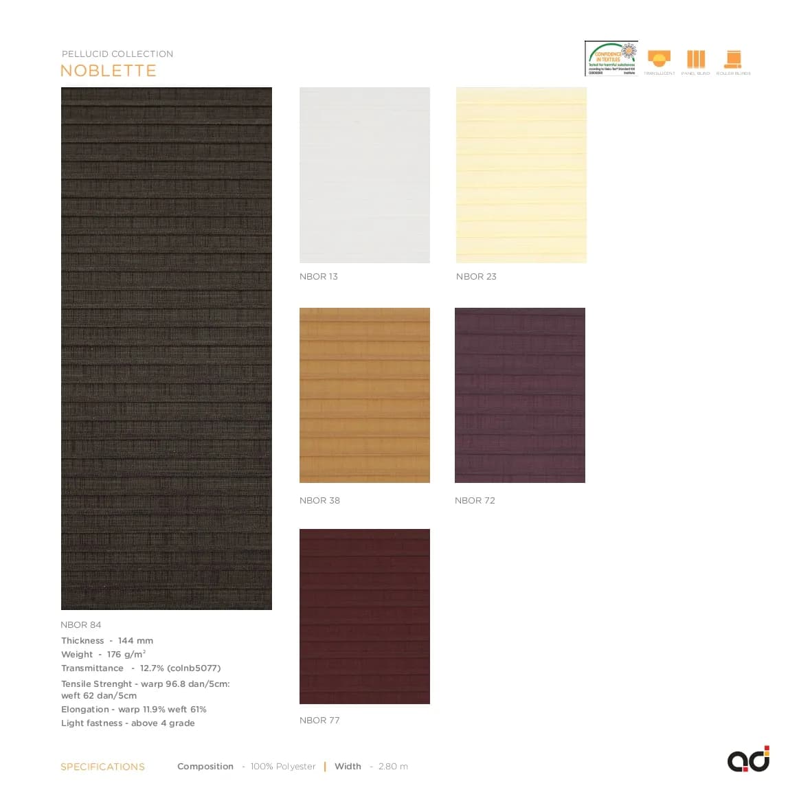 AD Roller Noblette Blind Collection
