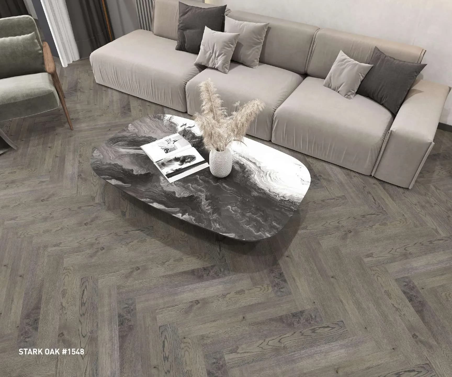 Defloors Herringbone Stark Oak #1548 – 8mm