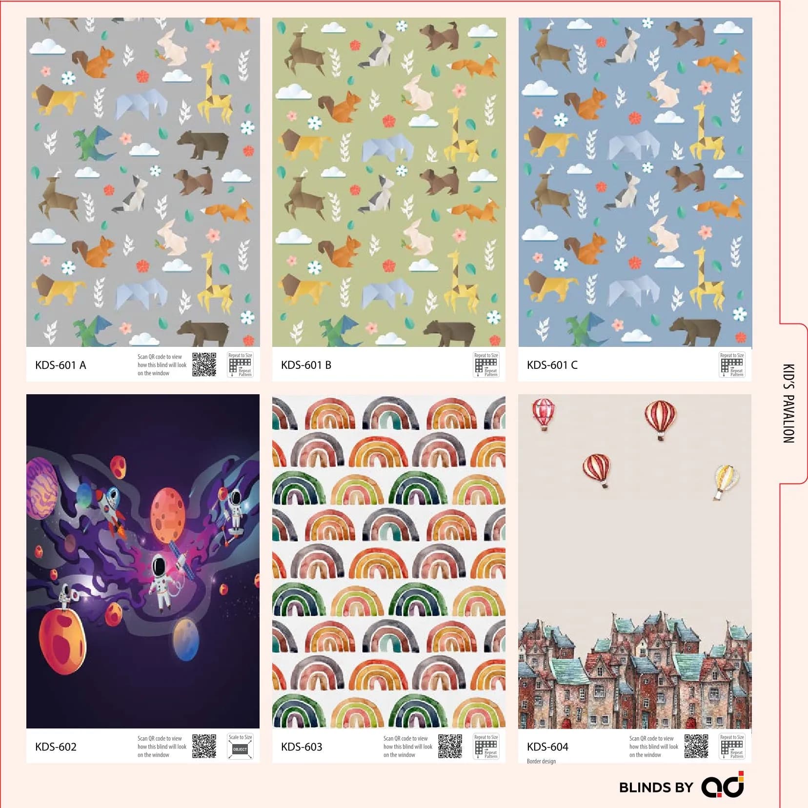 AD Printed Roller Blind – Stylish & Functional KDS-601 A