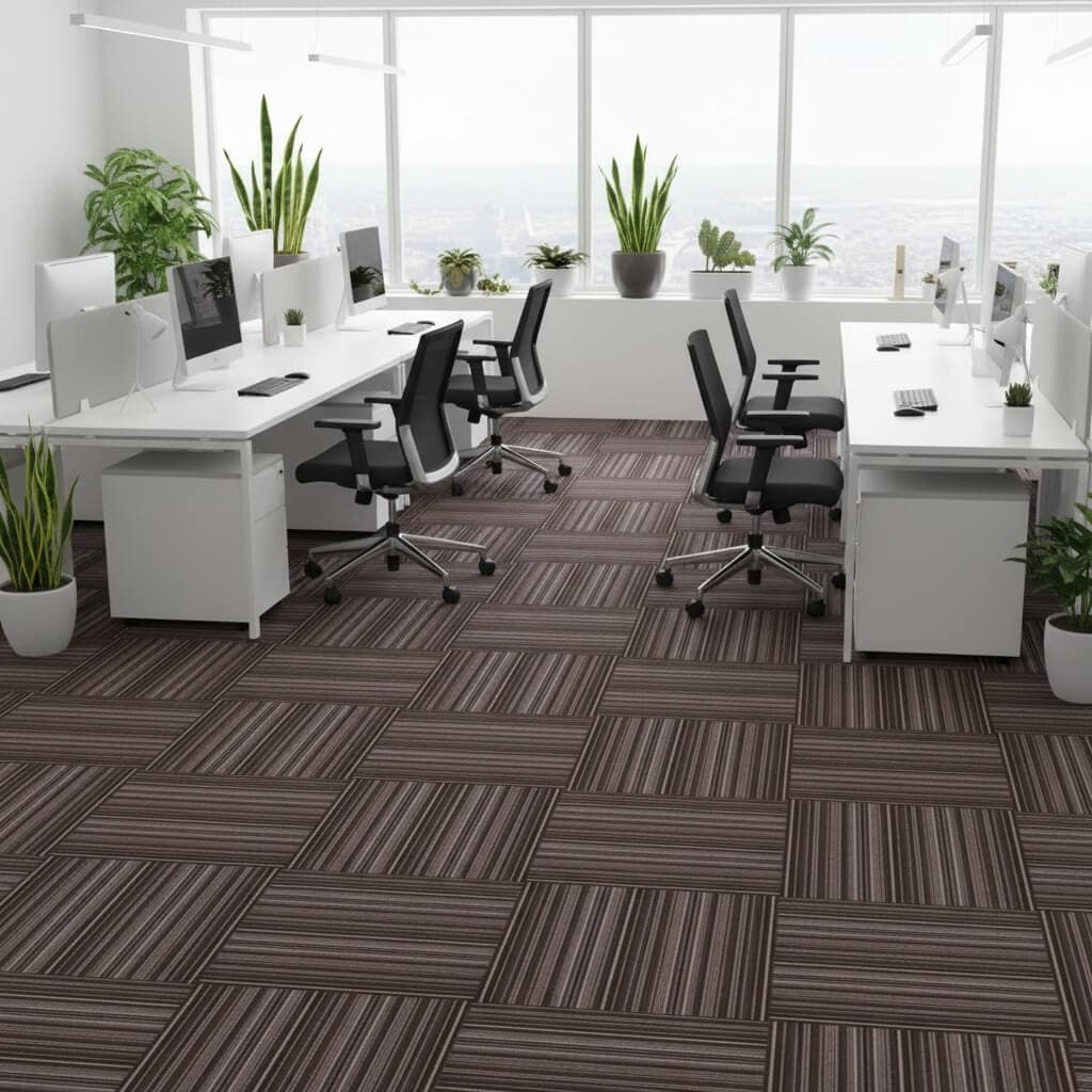 652 Grey Panipat Handloom Carpet Tiles