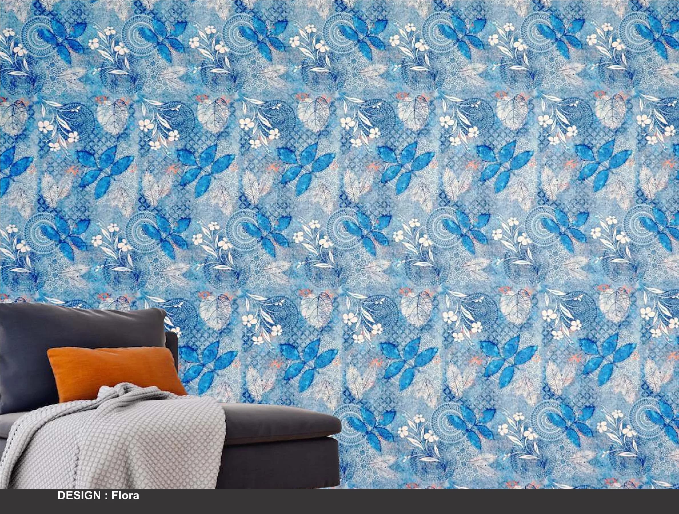 Kazage Flora Printed Blinds & Wallpapers Design