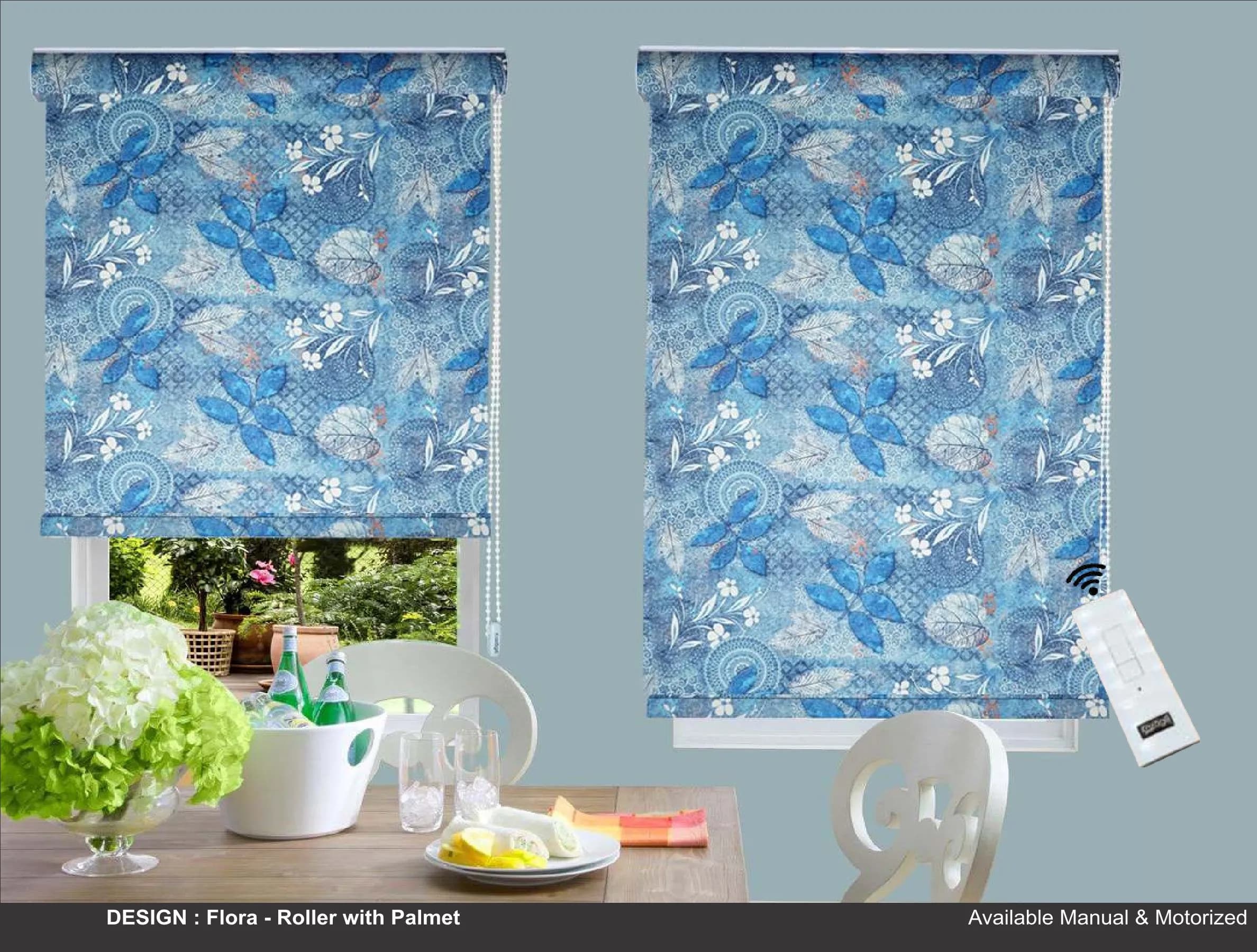 Kazage Flora Printed Blinds & Wallpapers Design