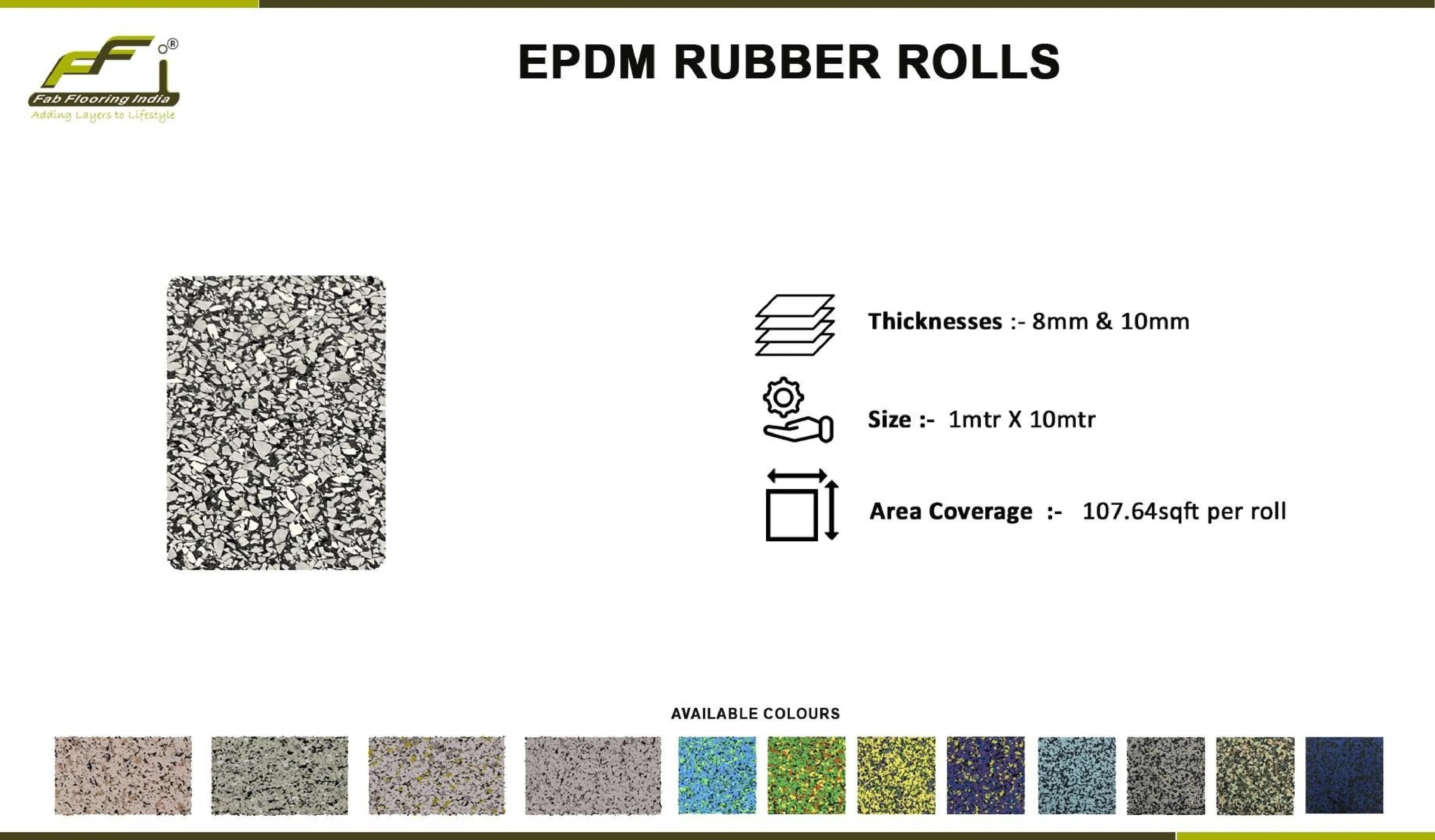 8mm & 10mm EPDM Rubber Rolls for Gym Flooring