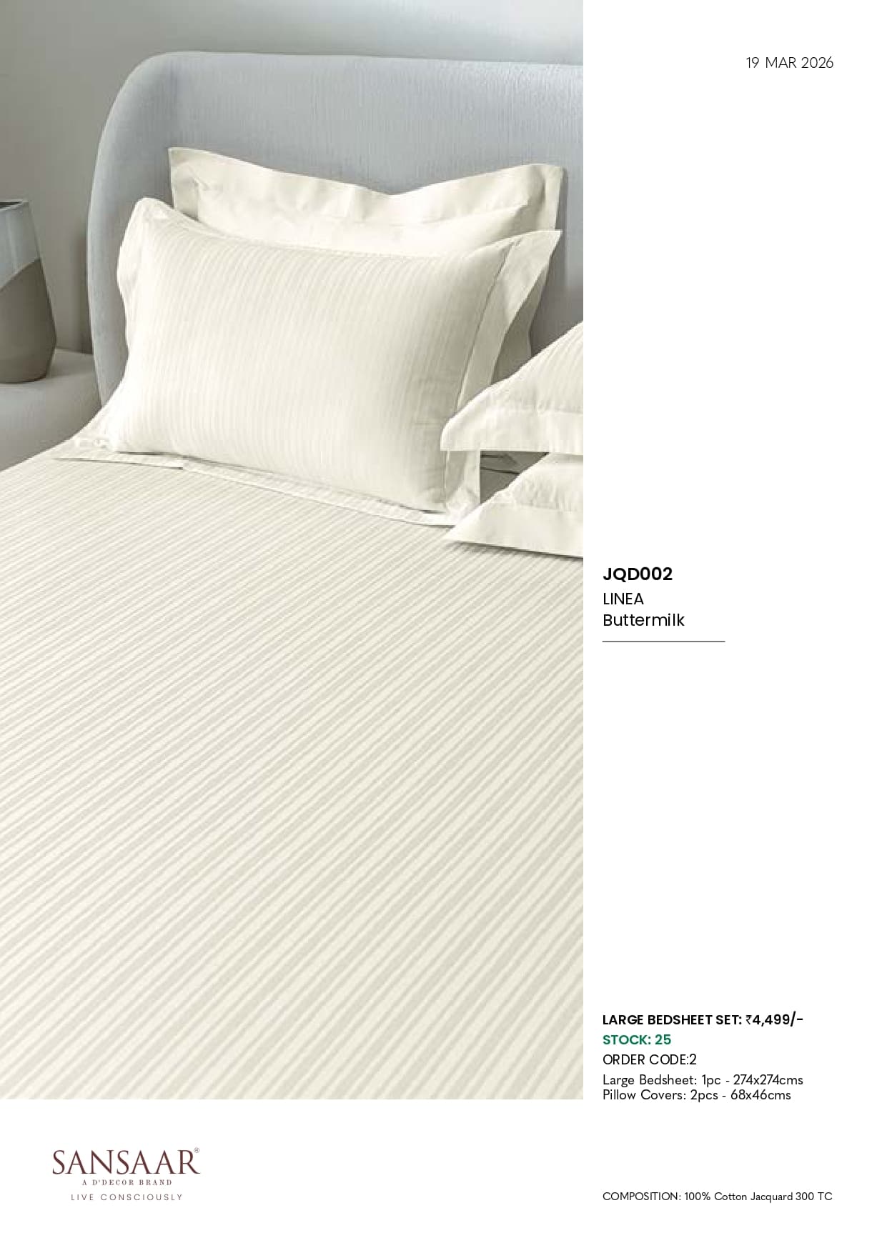 JQD002 LINEA Buttermilk