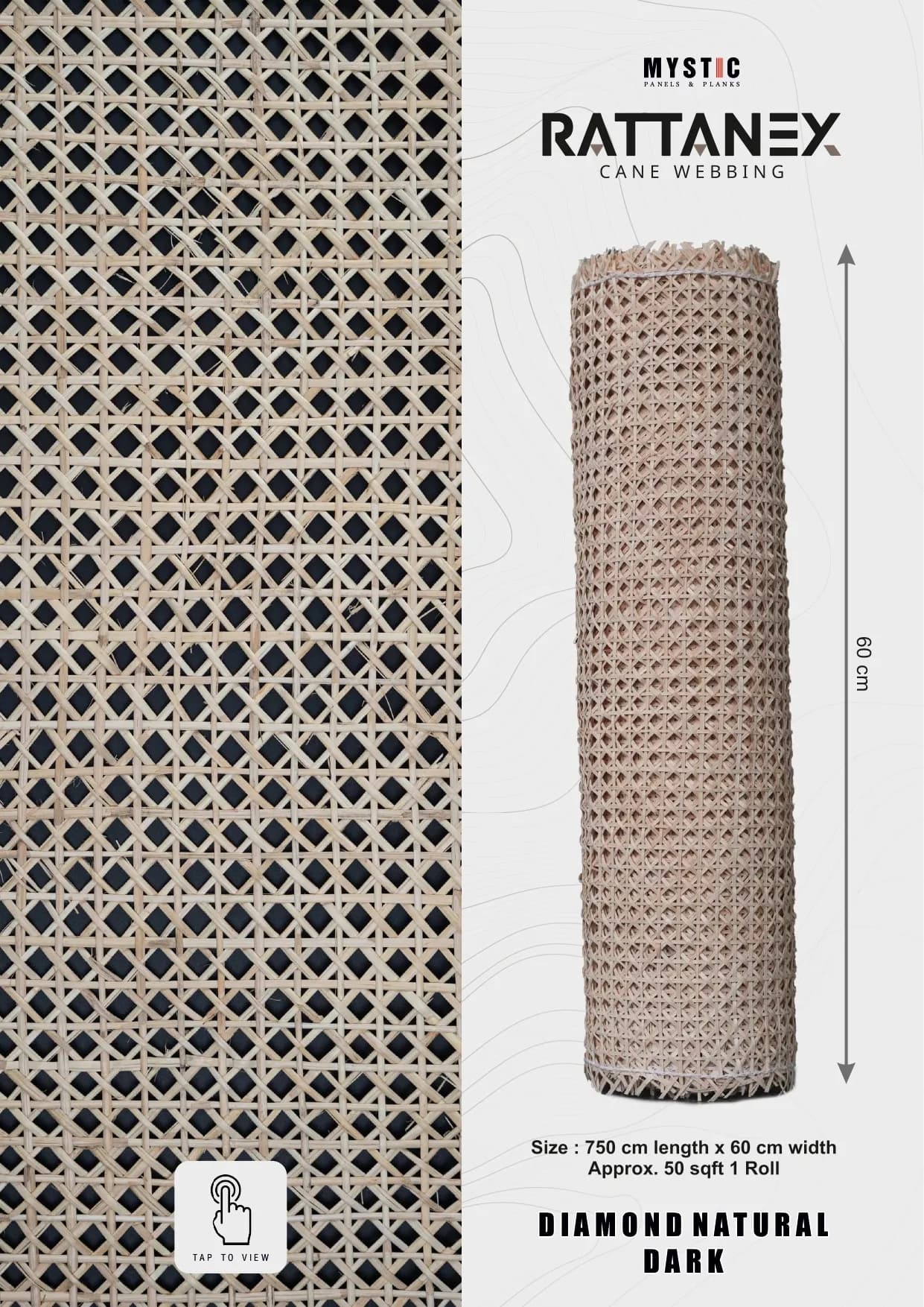 Stylish 09 Rattan Cane Wall Paneling | Premium Quality Decor