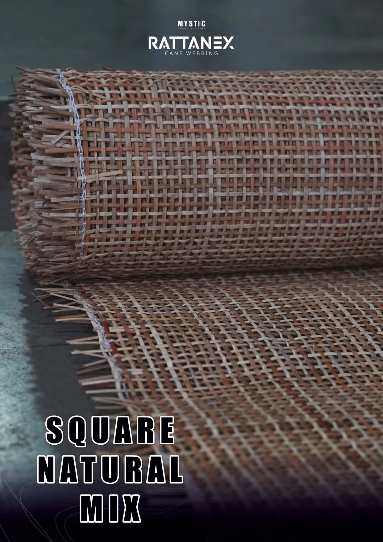 16 Rattan Cane Wall Paneling - Handcrafted Natural Décor